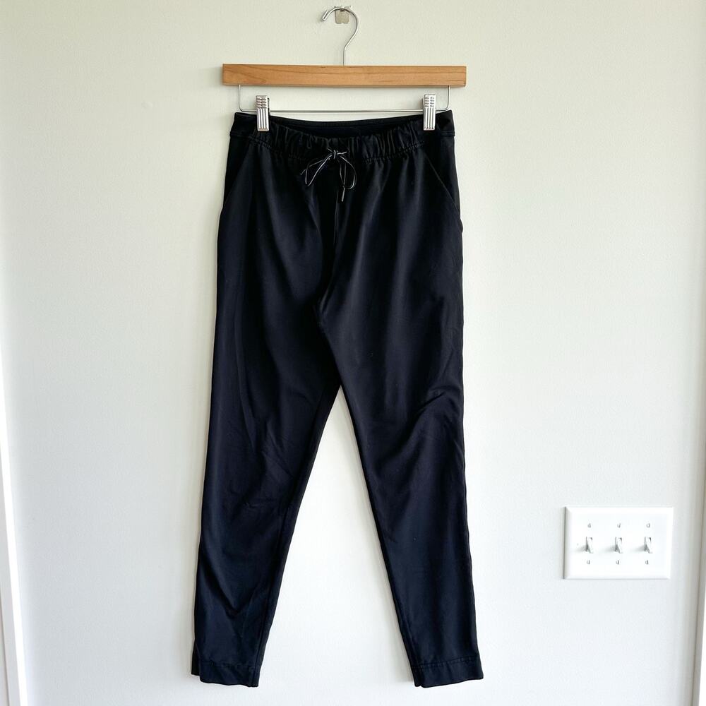 Lululemon High Rise Adjustable Waistband Pants Black 4